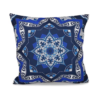 Shawl Geometric 20 x 20-inch Outdoor Pillow