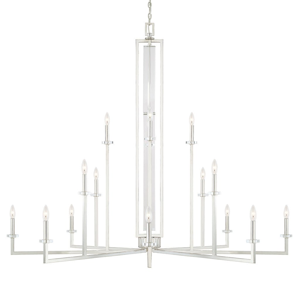 Hudson 16-light Polished Nickel Chandelier - Polished Nickel - Chandeliers For Bedrooms by Overstock.com