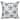 Soft Starfish Geometric Print 18 x 18-inch Outdoor Pillow
