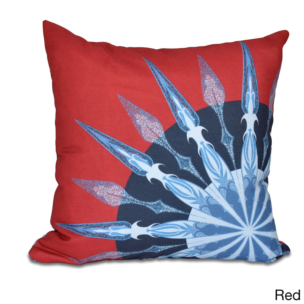 Sailor's Delight Geometric Print 18 x 18-inch Outdoor Pillow