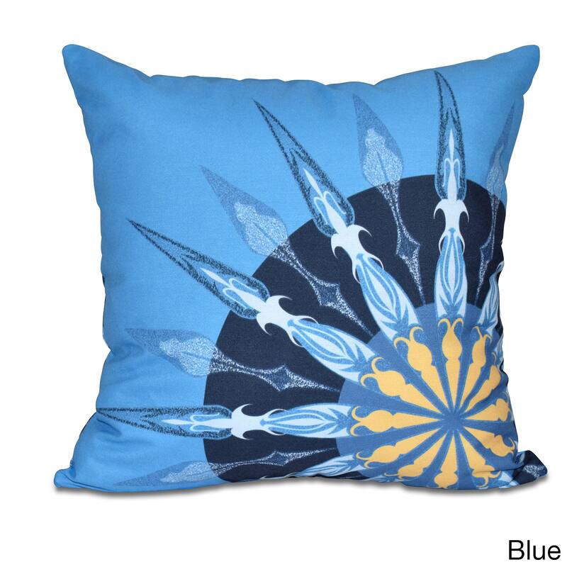 Sailor's Delight Geometric Print 18 x 18-inch Outdoor Pillow - Blue