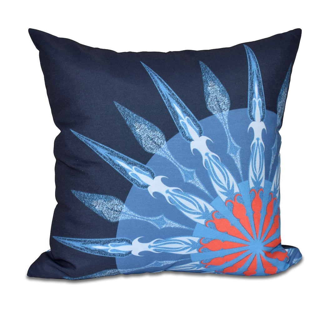 Sailor's Delight Geometric Print 18 x 18-inch Outdoor Pillow