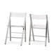 preview thumbnail 4 of 2, Porch & Den Tallulah Acrylic Folding Chairs (Set of 2)