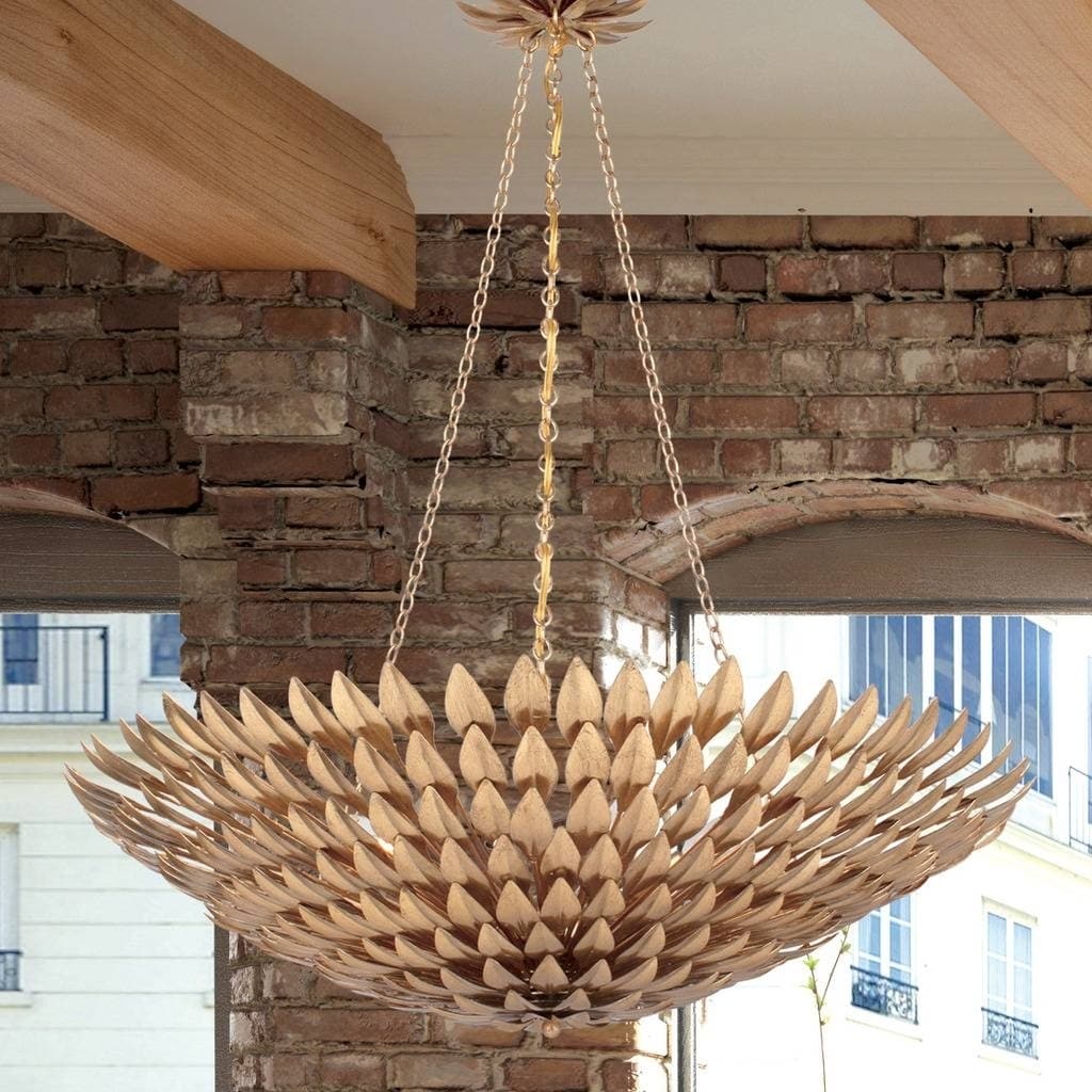 8-light Antique Gold Chandelier - Chandeliers For Bedrooms by Overstock.com