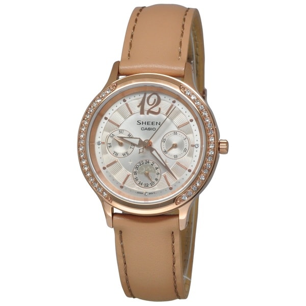 casio sheen silver watch
