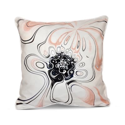 Oppositional Blend Inside Out Designs Print 18 x 18-inch Pillow