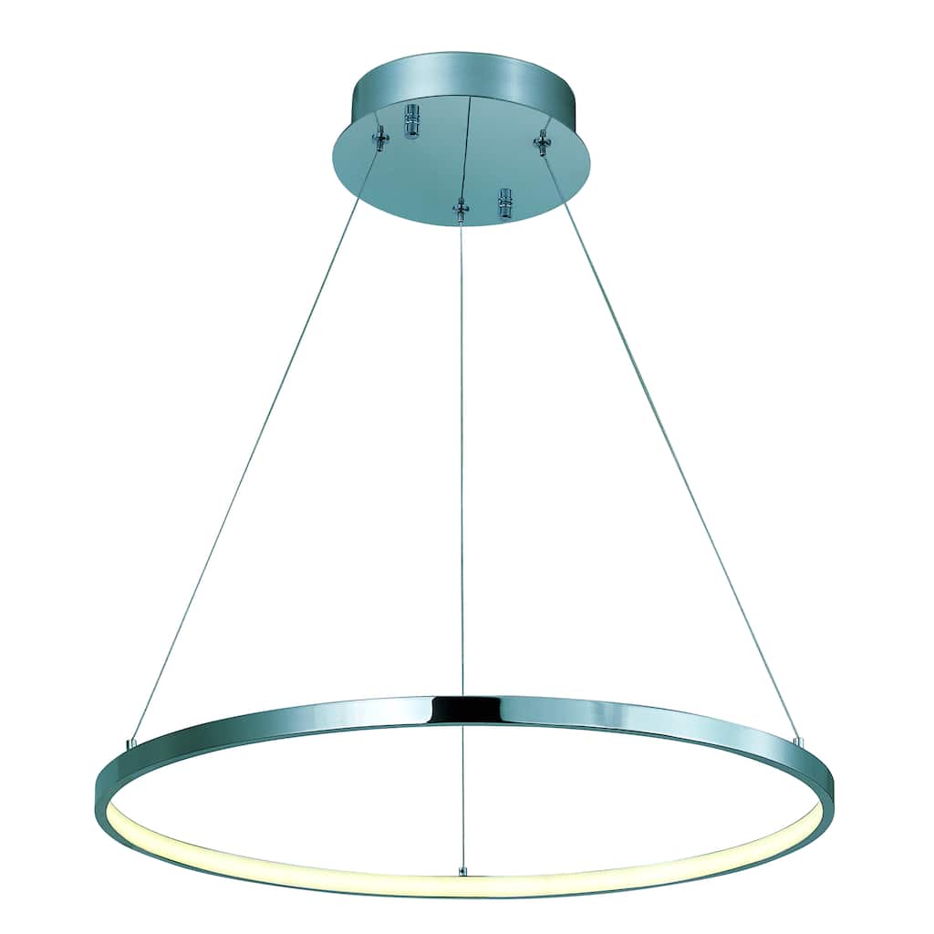 Hoops LED-Single Pendant - Chrome
