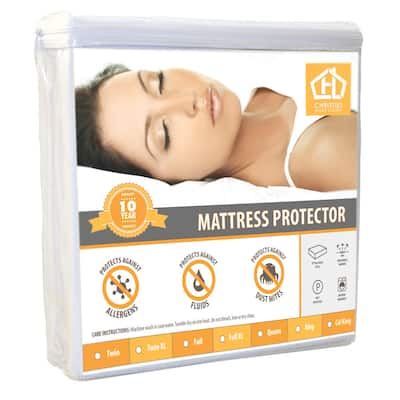 Waterproof Hypoallergenic Premium Mattress Protector - White