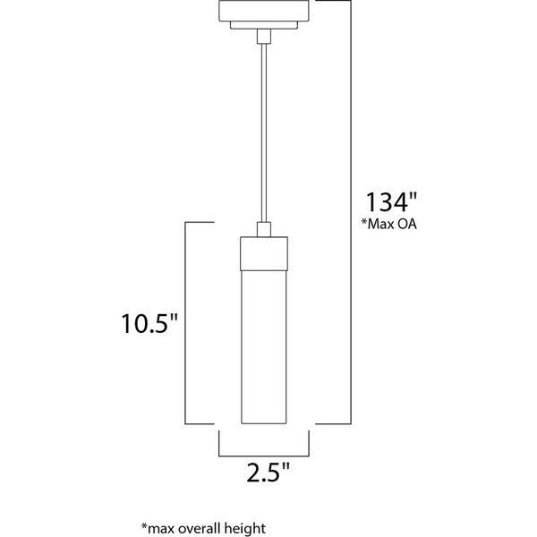 Cilandro Nickel LED Mini Pendant