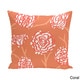 preview thumbnail 5 of 5, Spring Floral 2 Floral 20 x 20-inch Outdoor Pillow Orange