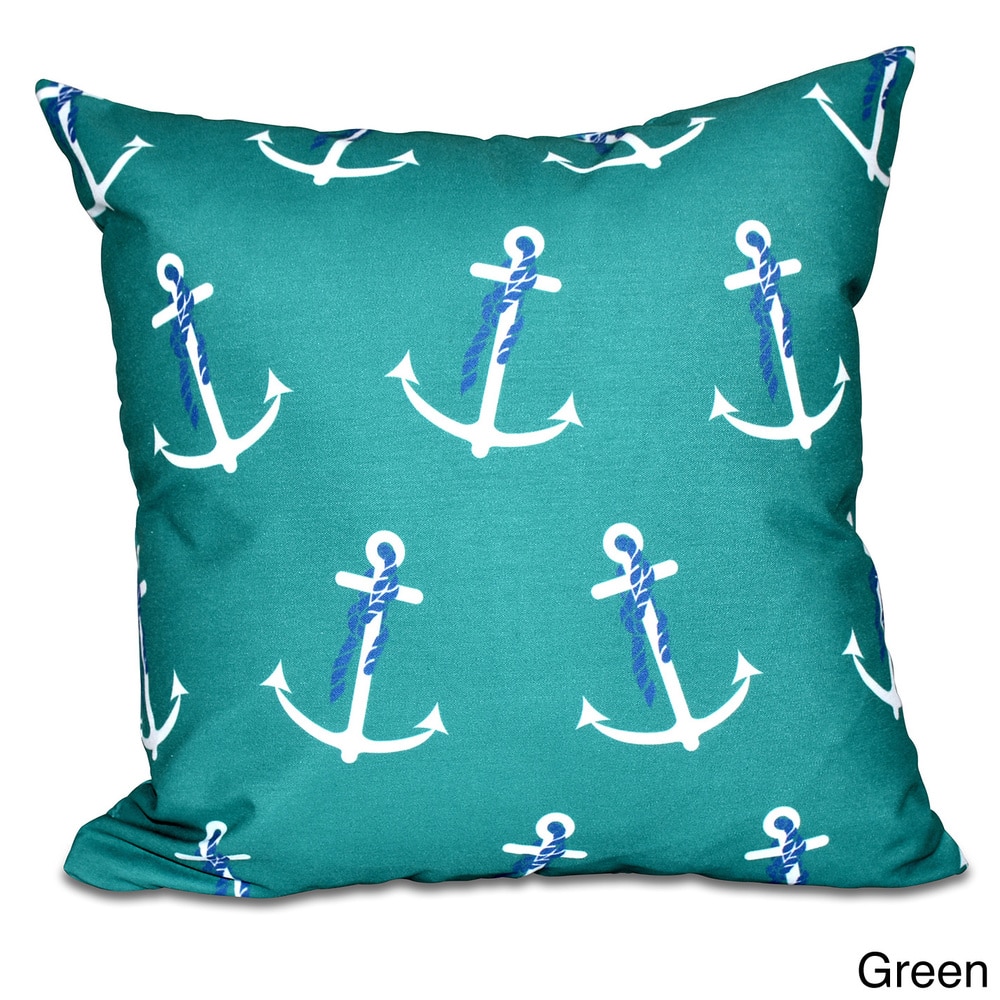 Anchor Whimsy Geometric Print 20 x 20-inch Outdoor Pillow