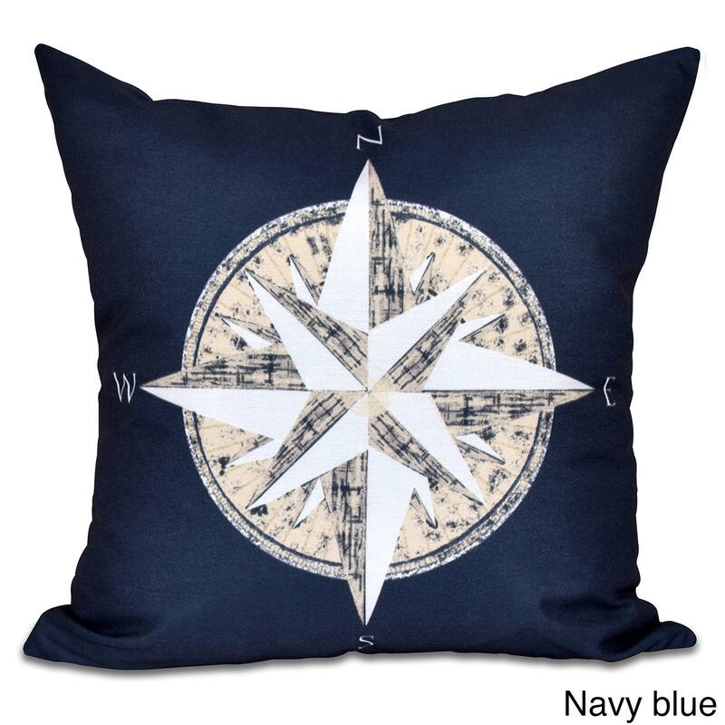 Compass Geometric Print 20 x 20-inch Outdoor Pillow