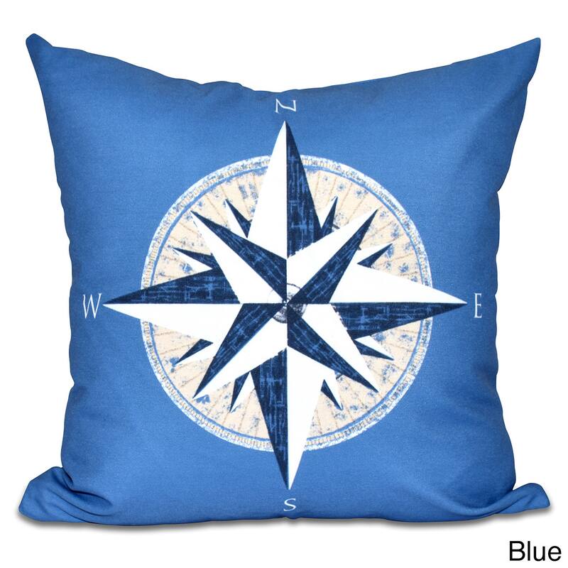 Compass Geometric Print 20 x 20-inch Outdoor Pillow