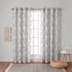Exclusive Home Branches Linen Blend Grommet Top Curtain Panel Pair