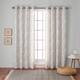 Exclusive Home Branches Linen Blend Grommet Top Curtain Panel Pair - 54X84 - 84 Inches - Sea Foam