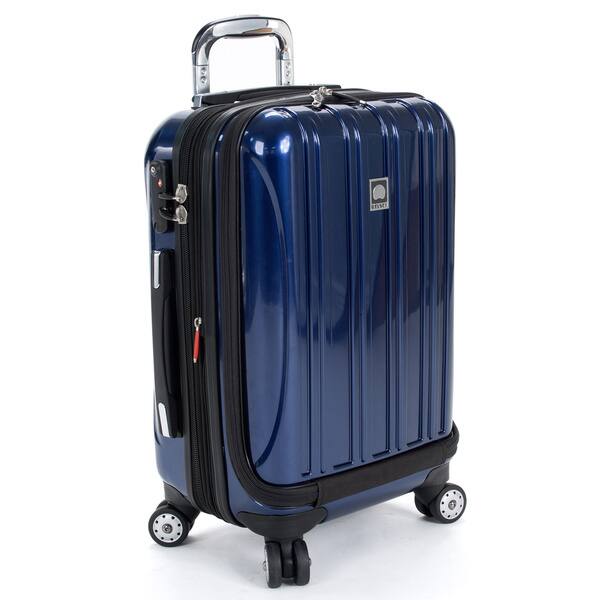 Delsey Paris Helium Aero Cobalt Blue 19 Inch International Carry On Laptop Spinner Suitcase Overstock