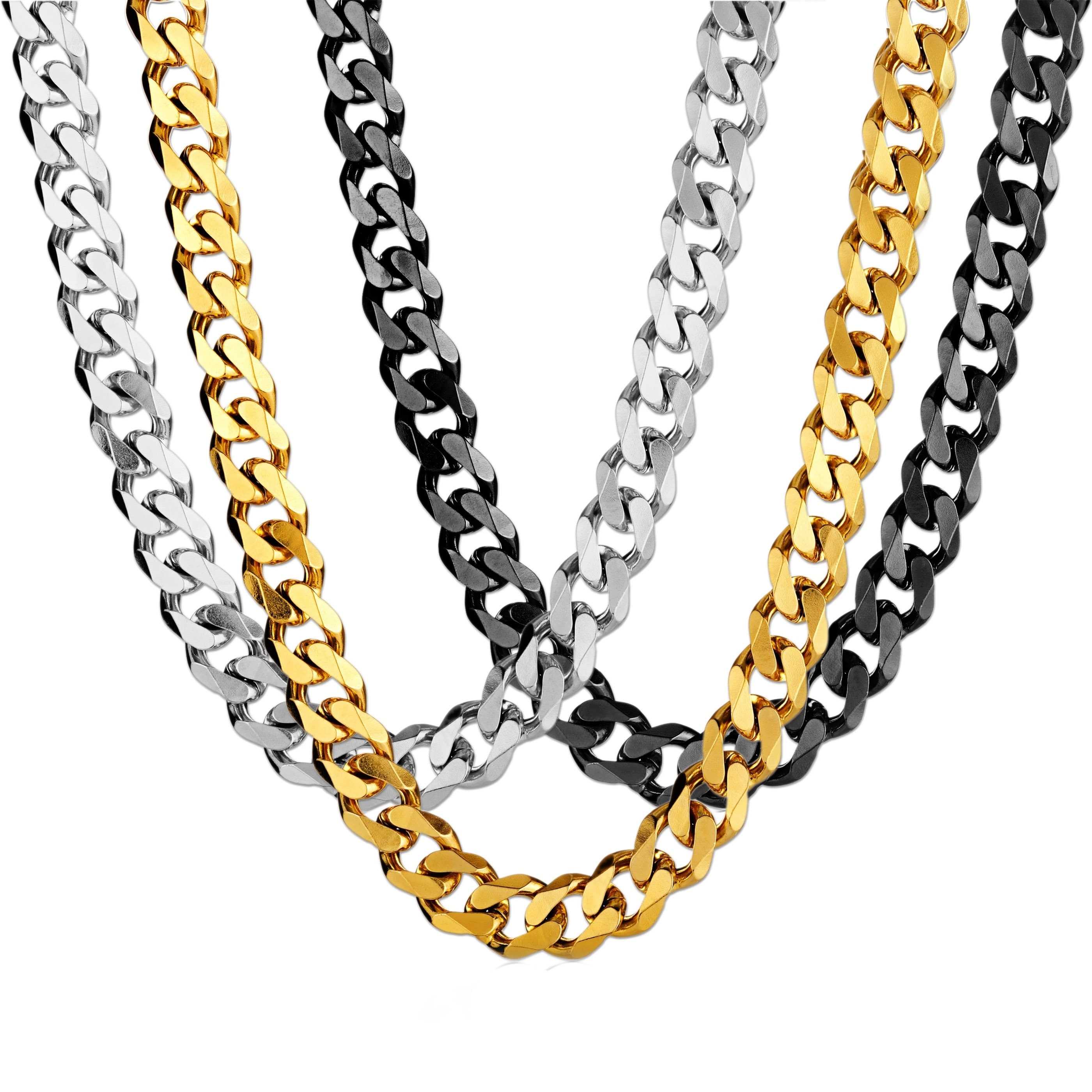 24" Stainless Steel Curb Chain Necklace for Floating Memory Locket or Pendant 
