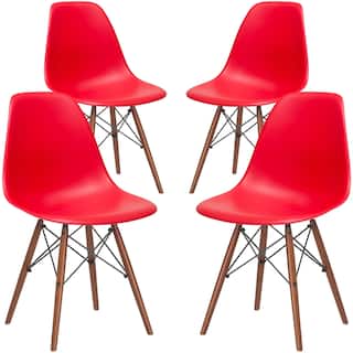 Red Kitchen Dining Room Chairs Online At Our Poly And Bark Vortex Dining Chair With Walnut Legs Set Of 4