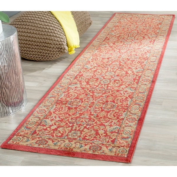 Safavieh Mahal Traditional Grandeur Red/ Natural Rug - 2'2 x 22'