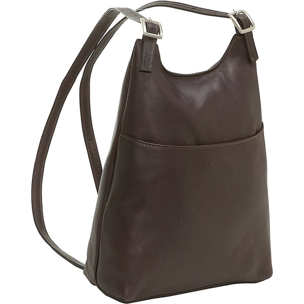 women's leather sling backpacks