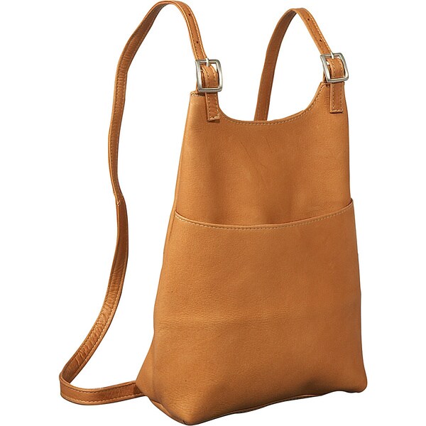 le donne leather sling backpack purse