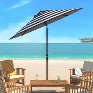 White Patio Umbrellas For Less Safavieh Iris Fashion Line 9 Ft Umbrella