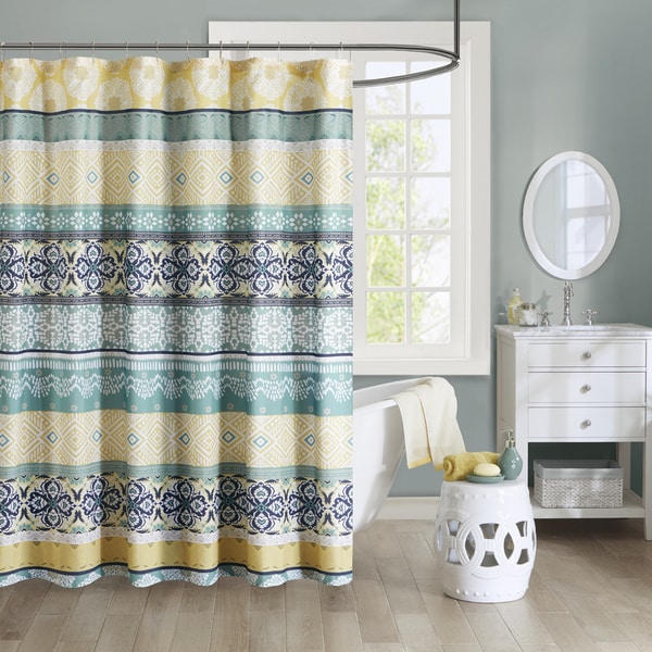 Intelligent Design Celeste Printed Shower Curtain  Free Shipping On Orders Over $45  Overstock 