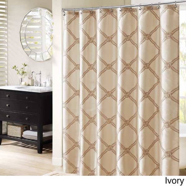 Shop Bombay Teramo Embroidered Shower Curtain Free Shipping On