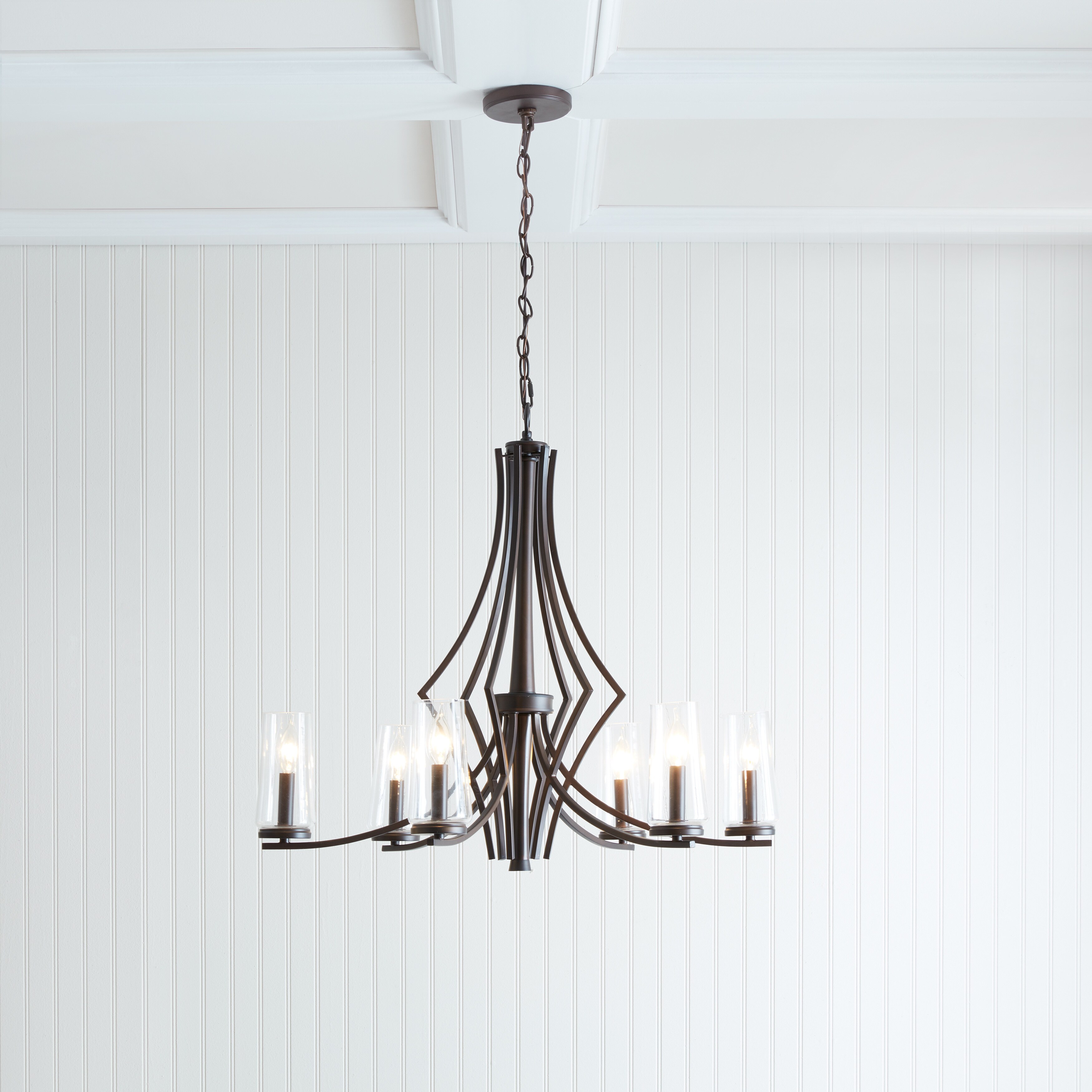Stella 6-light Burnished Bronze Chandelier - Chandeliers For Bedrooms by Overstock.com