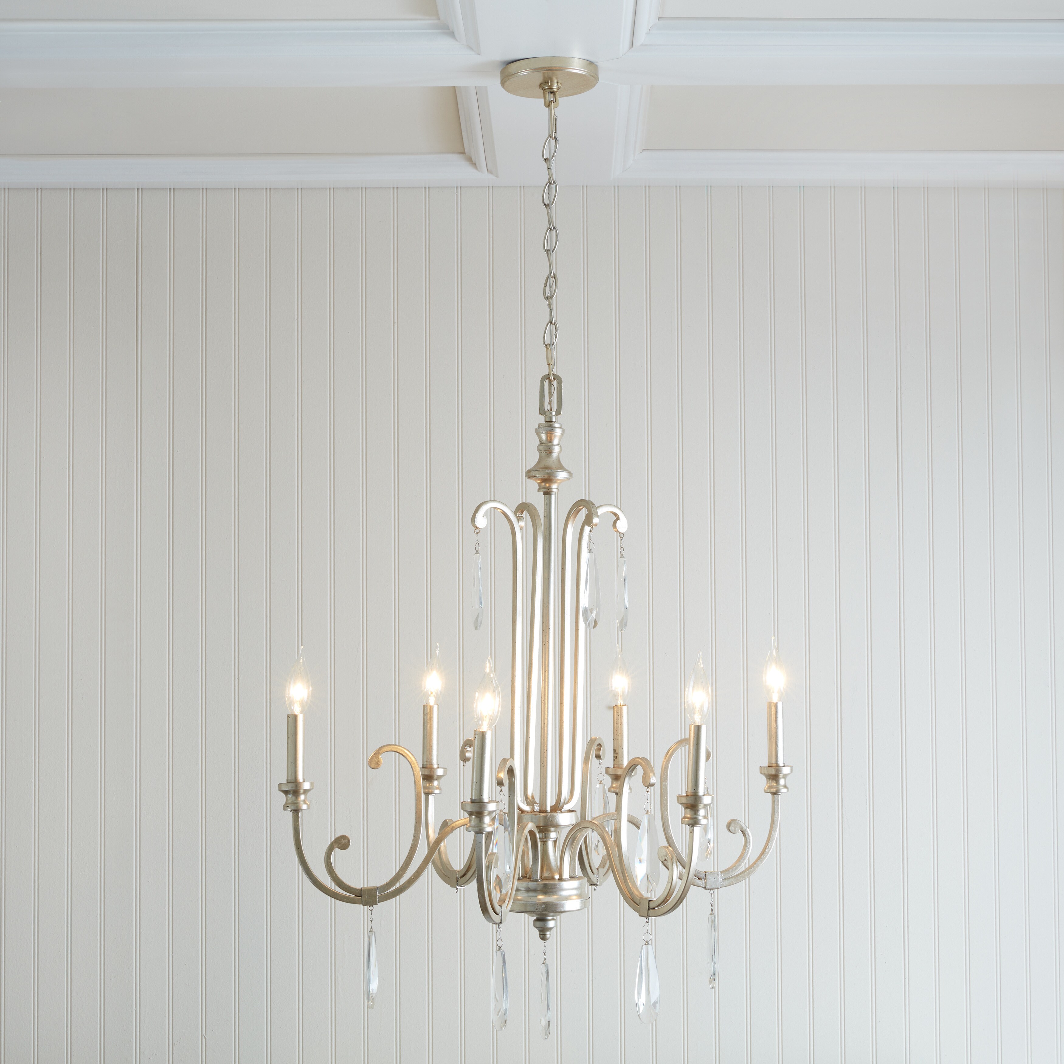 Cambridge 6-light Winter Gold Chandelier - Chandeliers For Bedrooms by Overstock.com