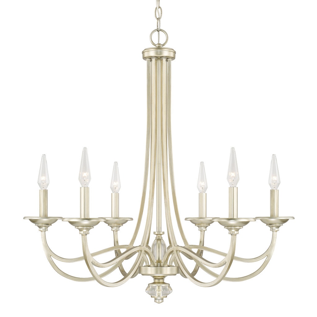 Windsor 6-light Soft Gold Chandelier - Chandeliers For Bedrooms by Overstock.com