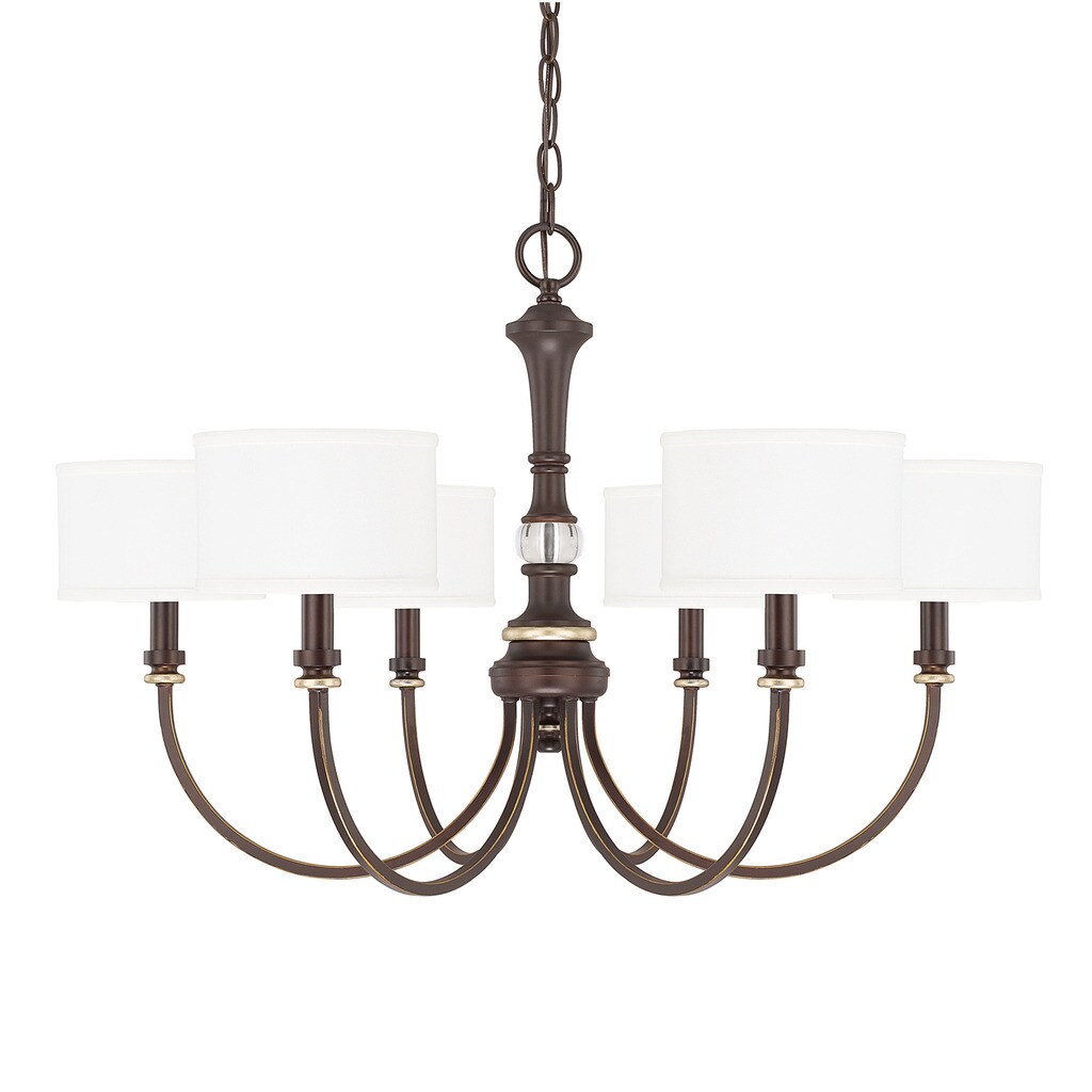 Shop Capital Lighting Asher Collection 6-light Champagne Bronze ...