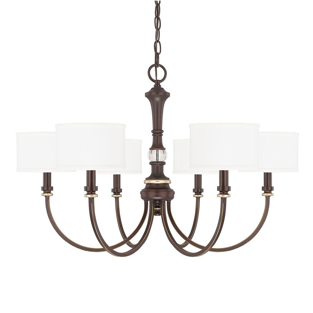 Asher 6-light Champagne Bronze Chandelier - Chandeliers For Bedrooms by Overstock.com