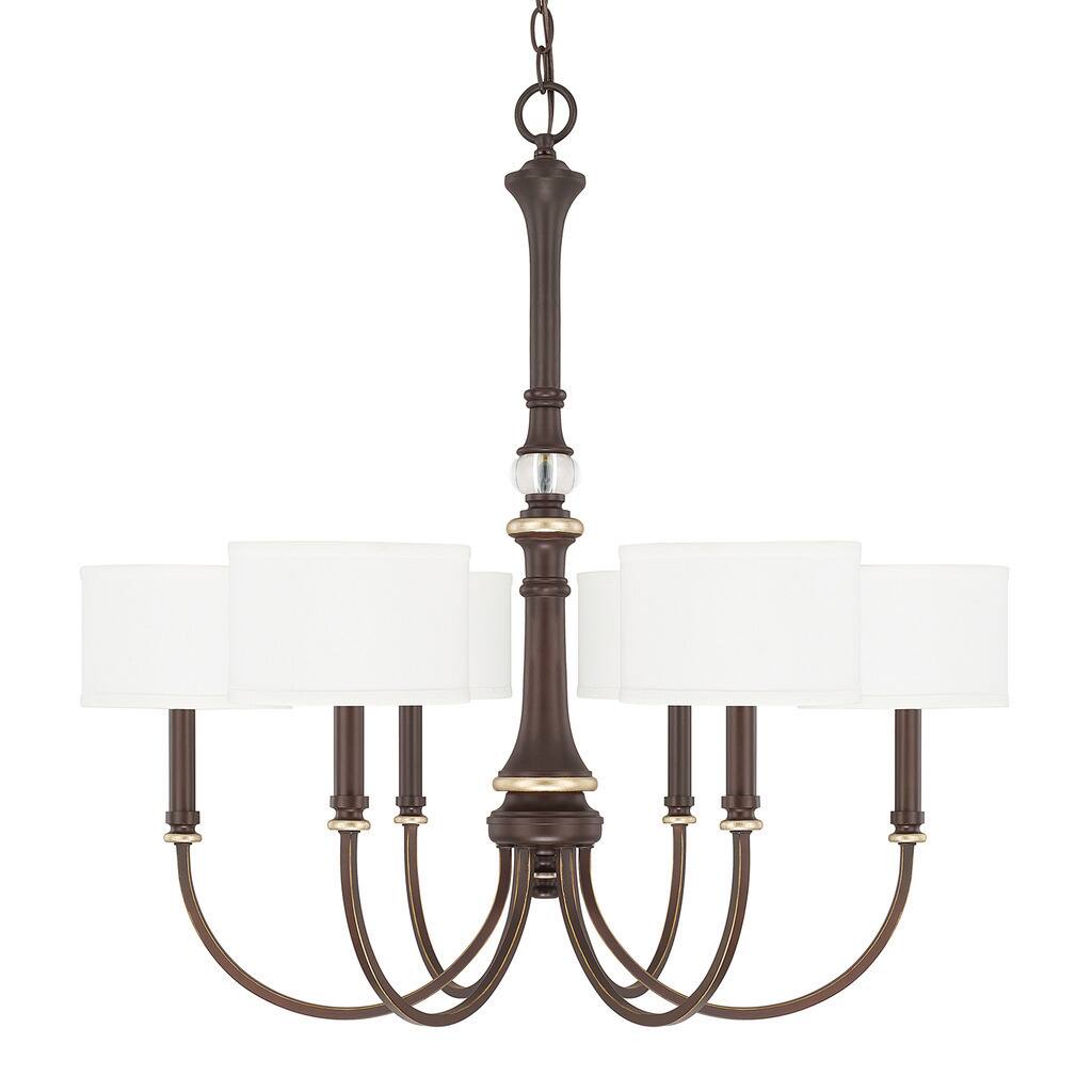 Asher 6-light Champagne Bronze Chandelier - Chandeliers For Bedrooms by Overstock.com