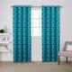 preview thumbnail 21 of 33, ATI Home Cartago Woven Trellis Blackout Curtain Panel Pair