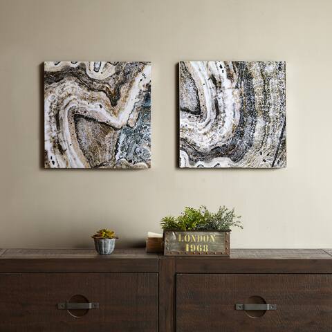 Carbon Loft Cool Stone Glass Coat 2-piece Set - Multi