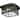 Stonington 2-Light Mystic Black Outdoor Flush Mount with Water Glass