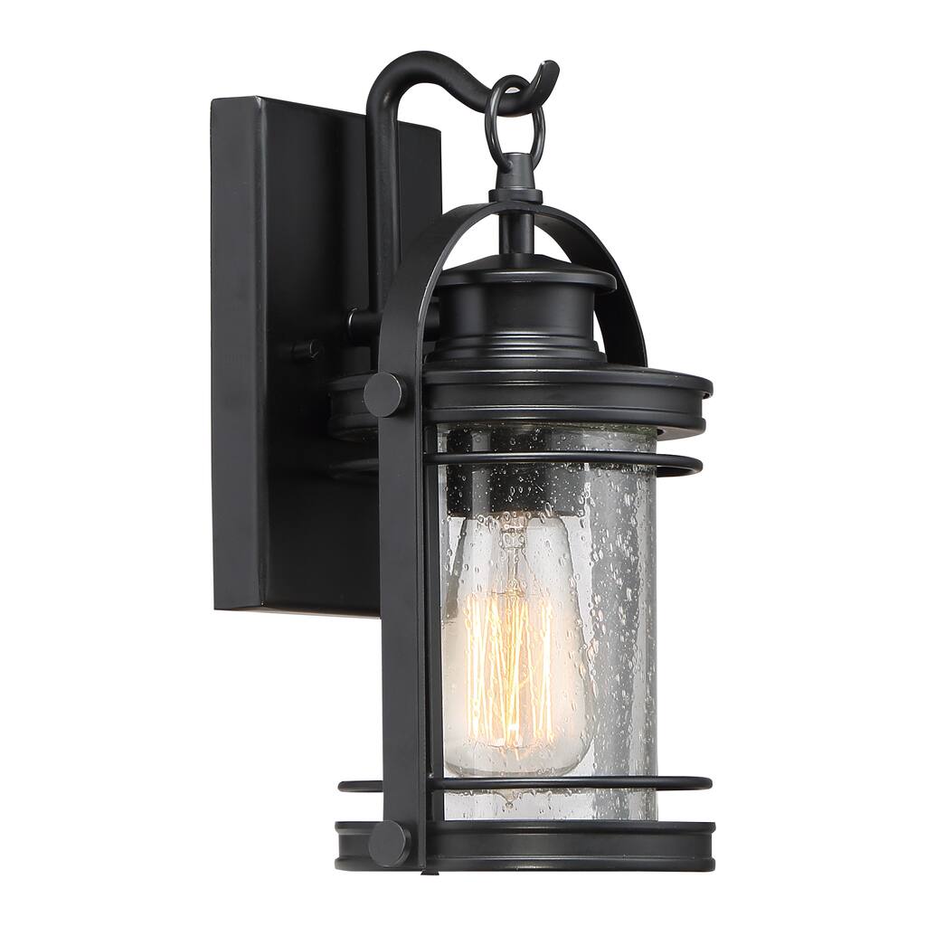 Quoizel Booker 1-Light Mystic Black Outdoor Wall Lantern