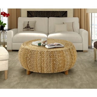 Gallerie Decor Bali Breeze Low Round Coffee Table Overstock Com Shopping The Best Deals On As Is