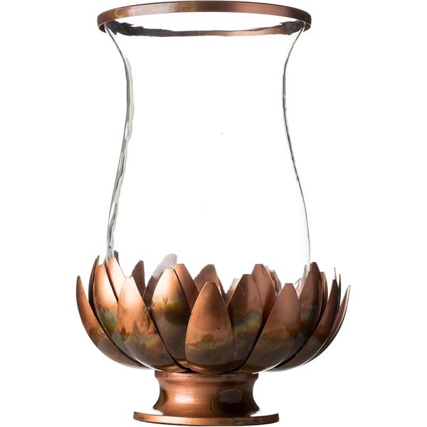 lotus hurricane candle holder