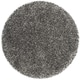 preview thumbnail 26 of 36, SAFAVIEH New York Shag Ruslana 1.2-inch Thick Rug 8' Round - Dark Grey/Dark Grey
