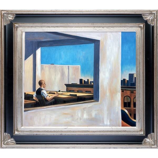 Edward Hopper Office In A Small City 1953 Hand Painted Edward Hopper Office In A Small City 1953 Hand Painted Framed
