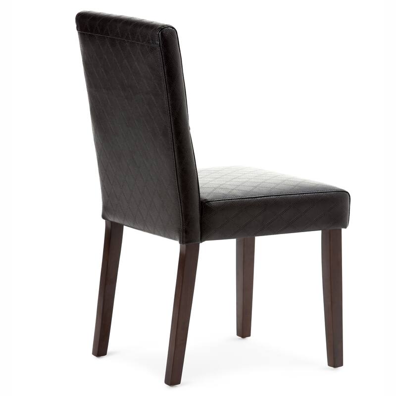 WYNDENHALL Seymour Contemporary Parson Dining Chair (Set of 2) - 18.1"w x 23"d x 35.8"h