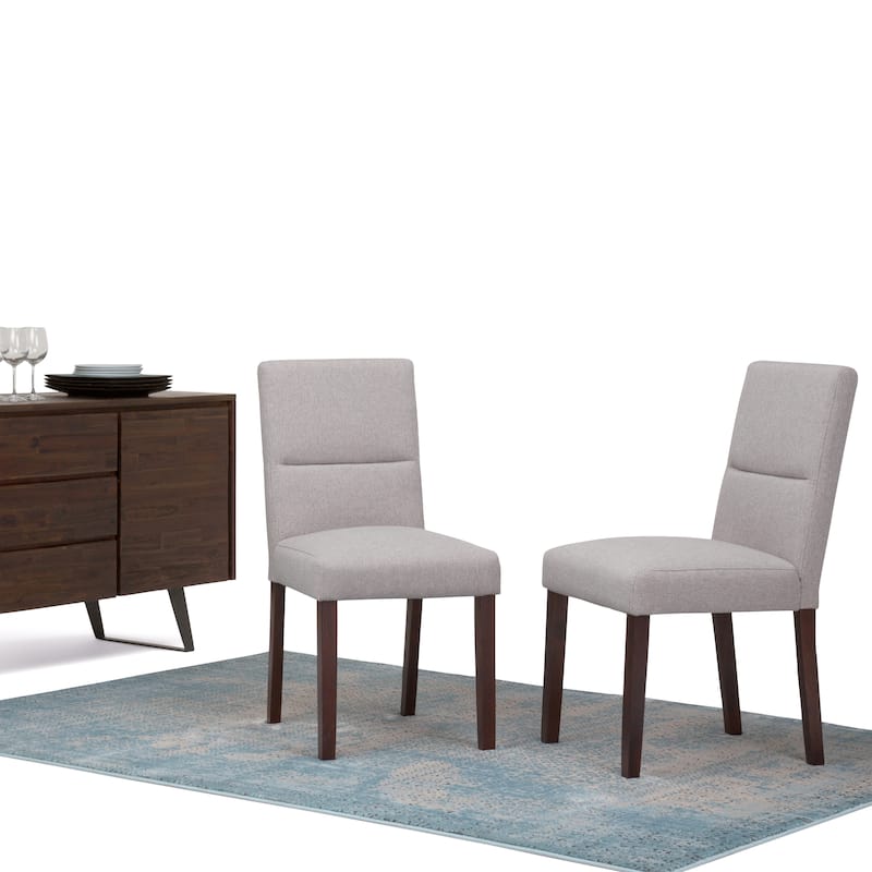 WYNDENHALL Seymour Contemporary Parson Dining Chair (Set of 2) - 18.1"w x 23"d x 35.8"h