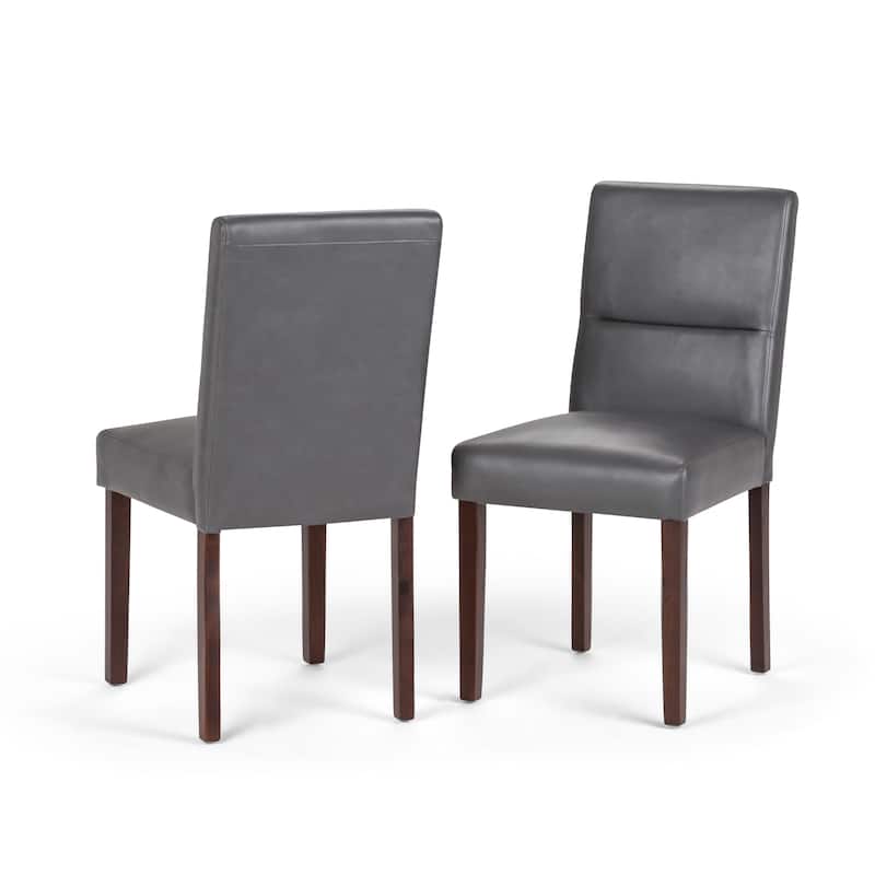 WYNDENHALL Seymour Contemporary Parson Dining Chair (Set of 2) - 18.1"w x 23"d x 35.8"h
