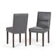 preview thumbnail 2 of 11, WYNDENHALL Seymour Contemporary Parson Dining Chair (Set of 2) - 18.1"w x 23"d x 35.8"h