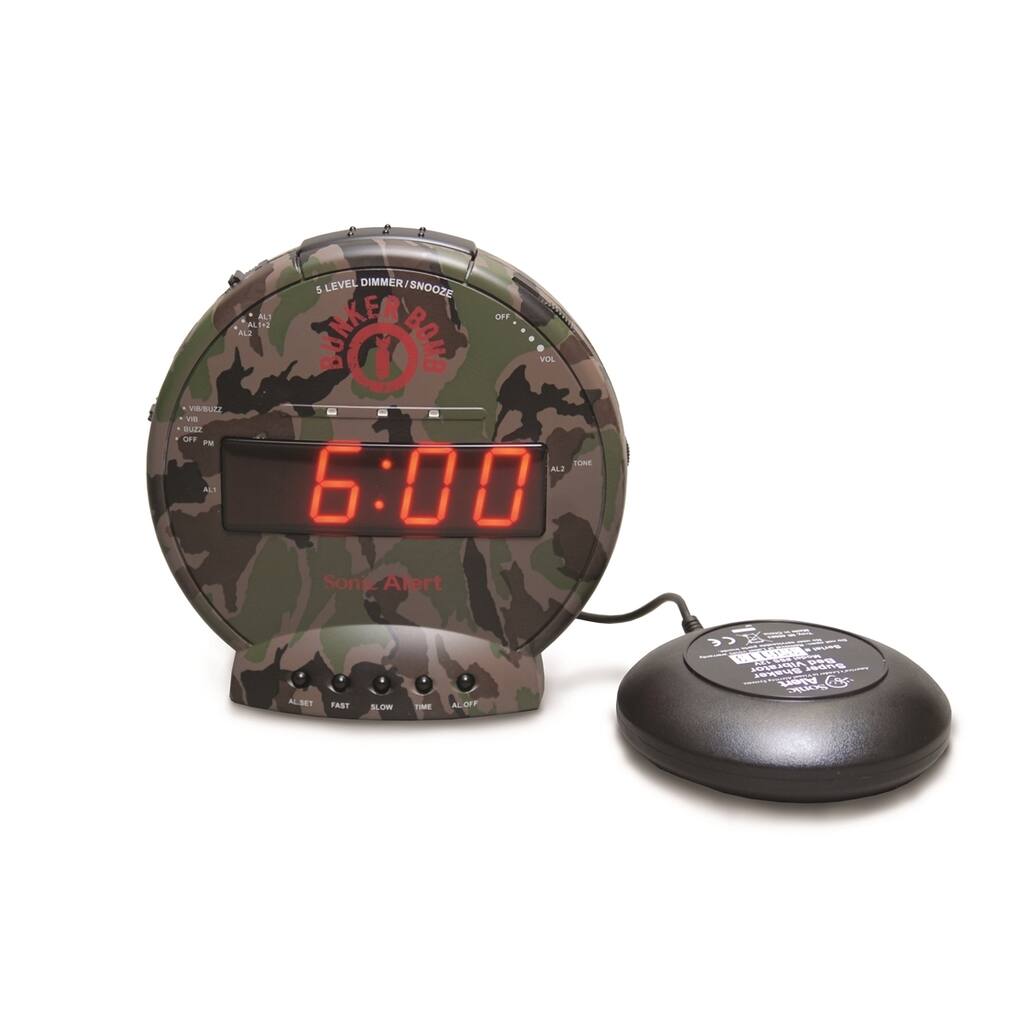 Sonic Alert Bunker Bomb Alarm Clock