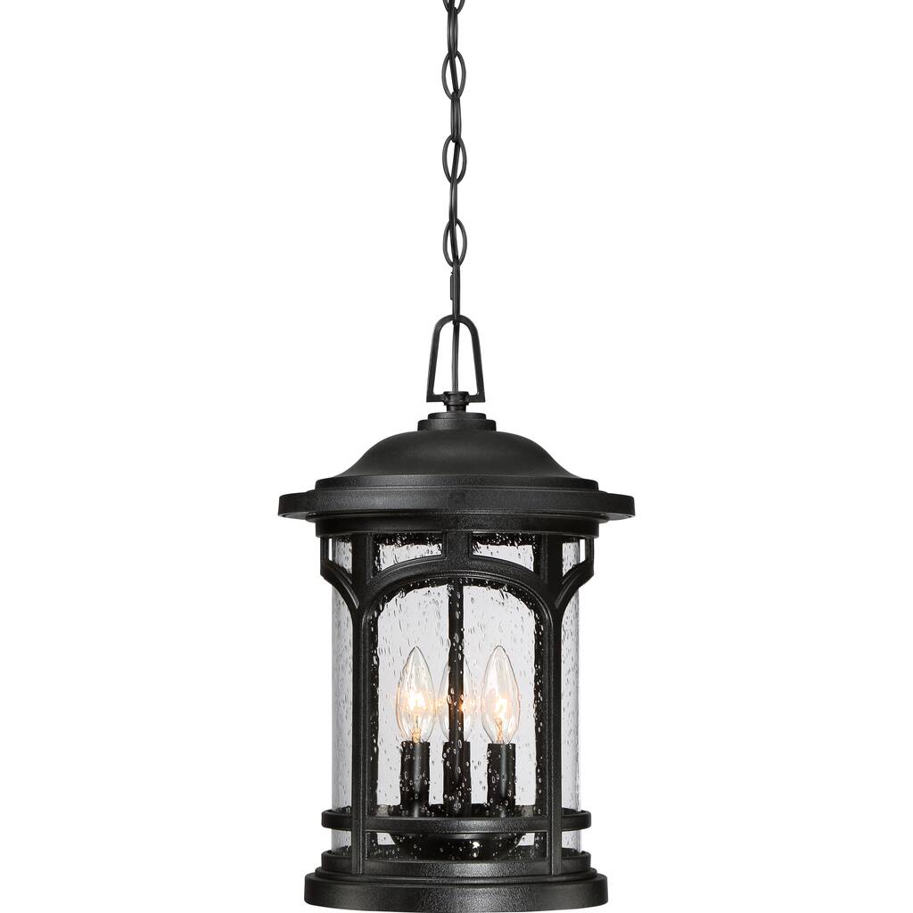 Marblehead 3-Light Mystic Black Outdoor Hanging Lantern