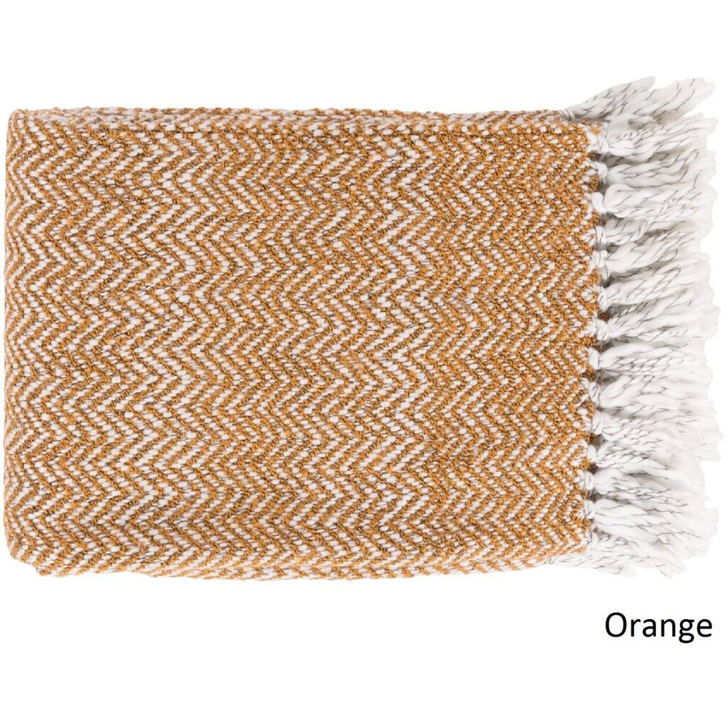 Biddulph Woven Acrylic/Polyester Throw (50" x 60")