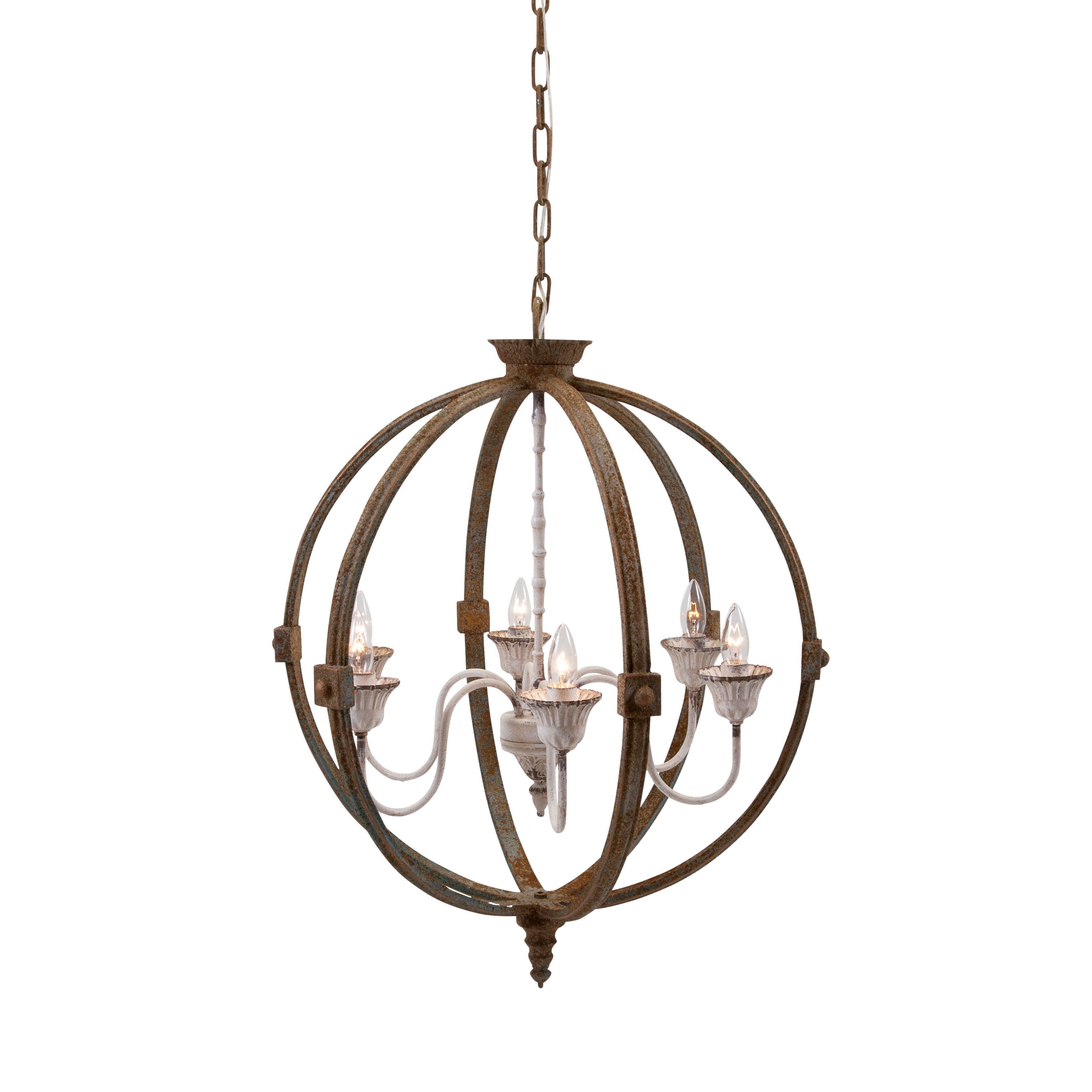 Alexa Chandelier (Less than 60 Watts - Brown - N/A - Multi-directional - Iron/Metal - Metal - Hardwired - Bowl) - Chandeliers For Bedrooms by Overstock.com